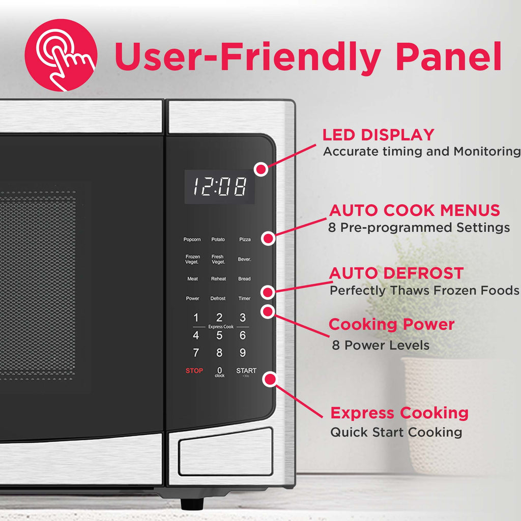 Frigidaire 1.2 Cu. Ft. Countertop Microwave, With Inverter Technology, Stainless Steel
