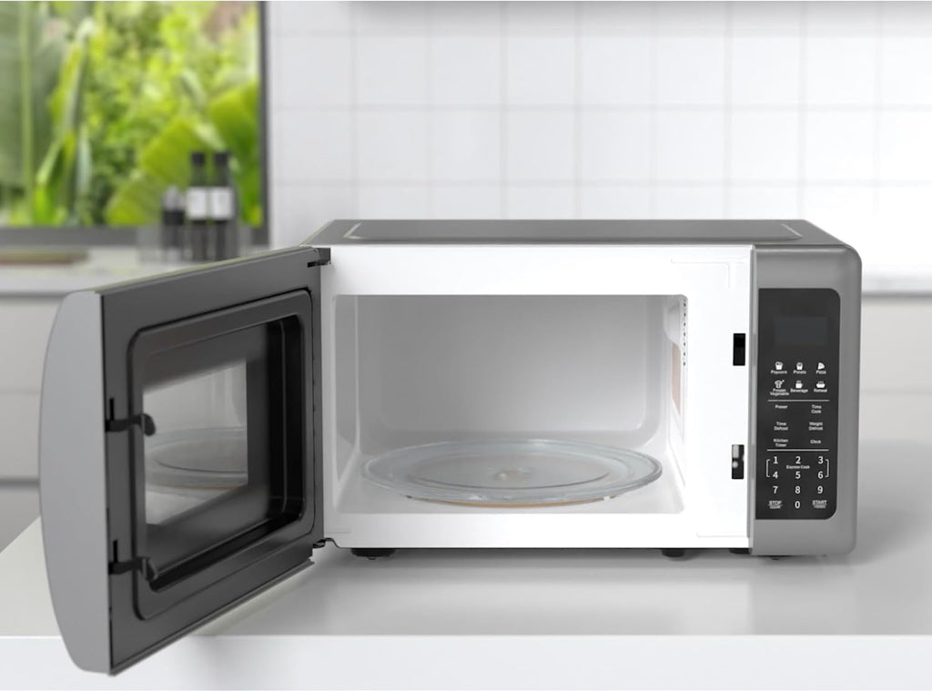 Emerson 0.7 Cu Ft Silver Mirror Finish, Countertop Microwave Oven, MW7601SL
