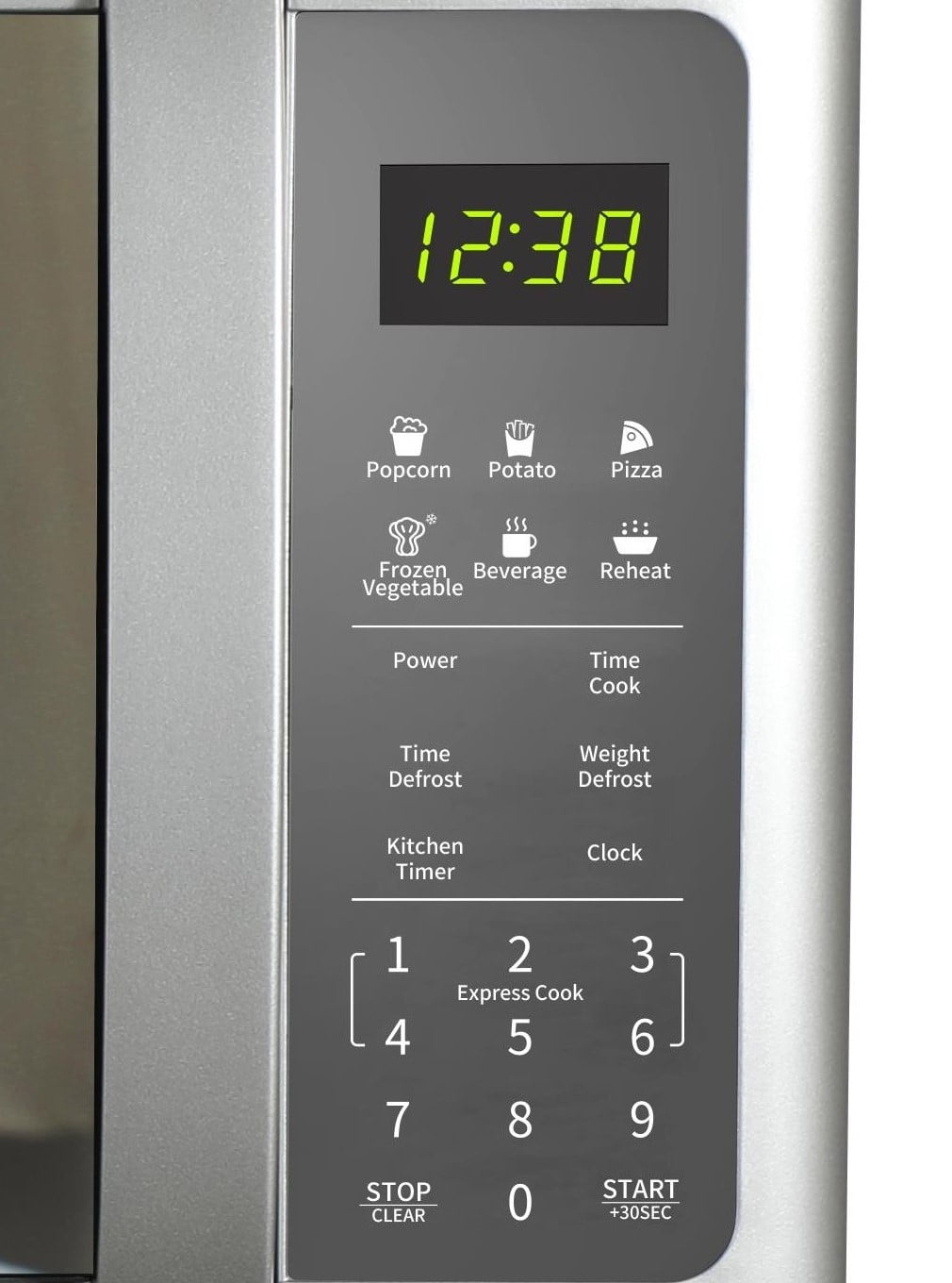 Emerson 0.7 Cu Ft Silver Mirror Finish, Countertop Microwave Oven, MW7601SL