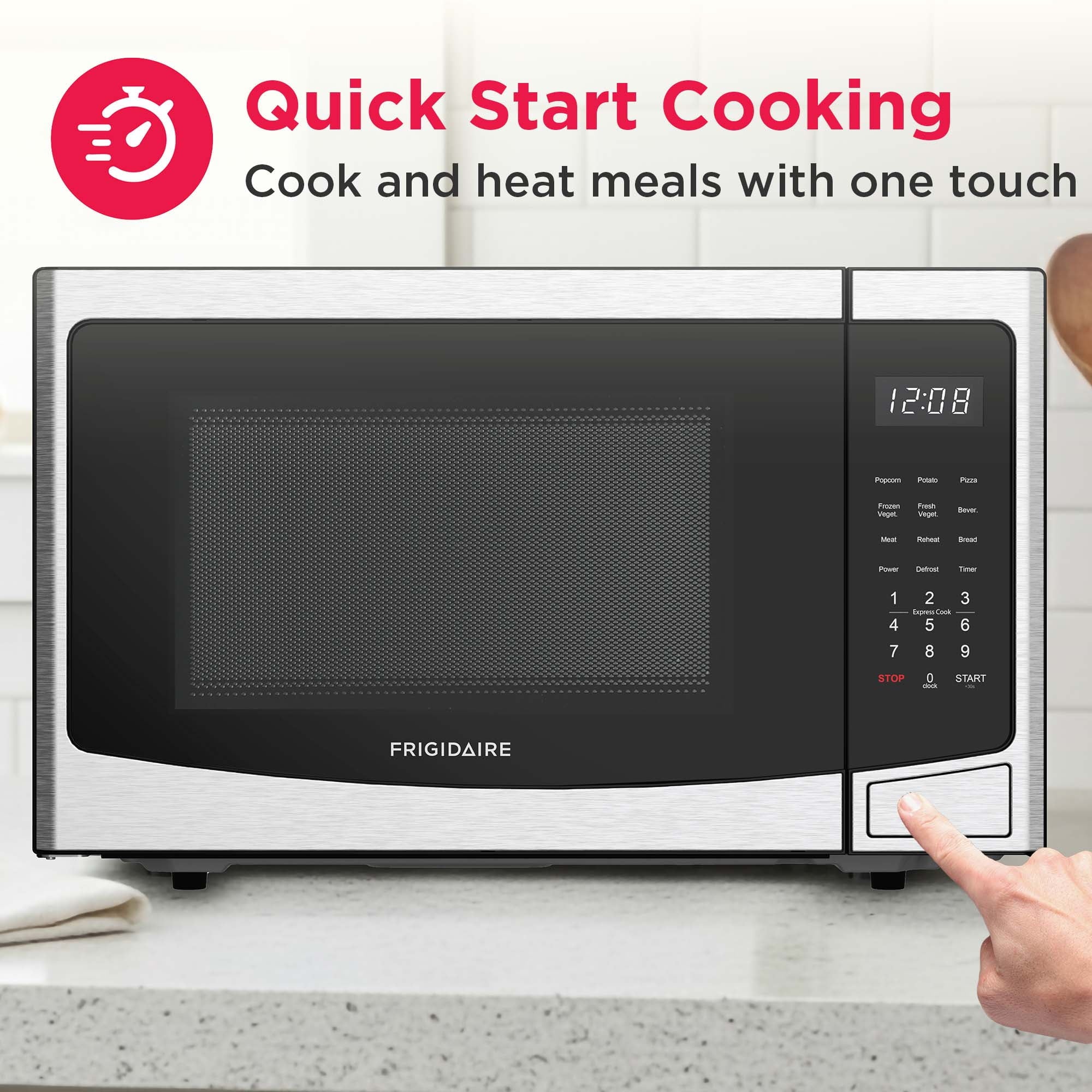 Frigidaire 1.2 Cu. Ft. Countertop Microwave, With Inverter Technology, Stainless Steel