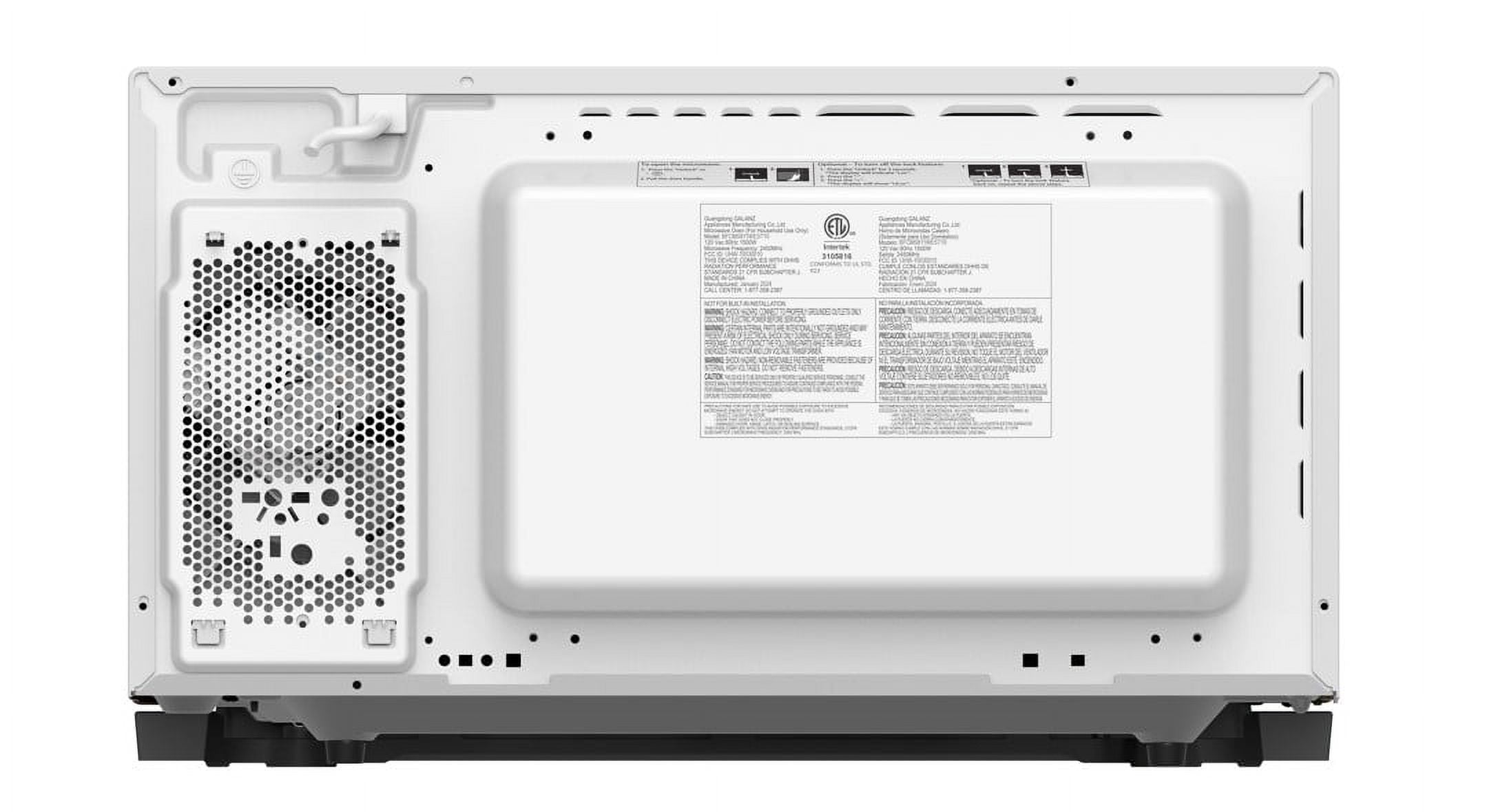 Beautiful 1.1 Cu ft 1000 Watt, Sensor Microwave Oven, White Icing by Drew Barrymore, New