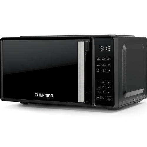 Chefman Countertop Microwave Oven 0.7 Cu. Ft., 700 Watts with 3 Presets and 10 Power Levels - Black