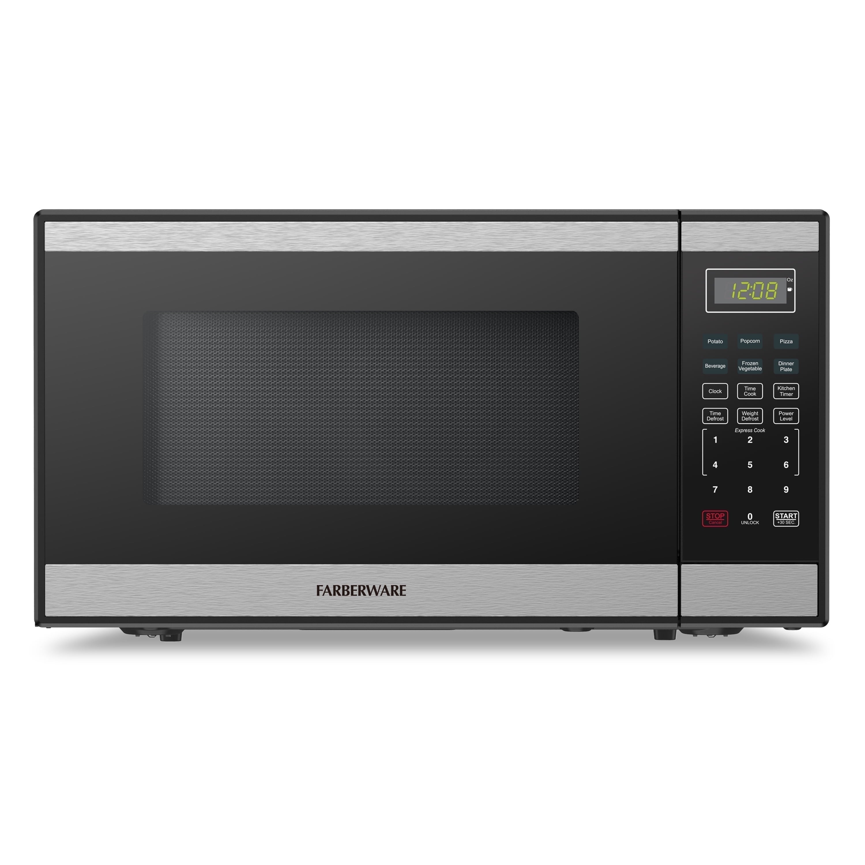 Farberware FMG13SS 1.3 Microwave Oven w LED Light/SENSOR 1100 Watts Stainless