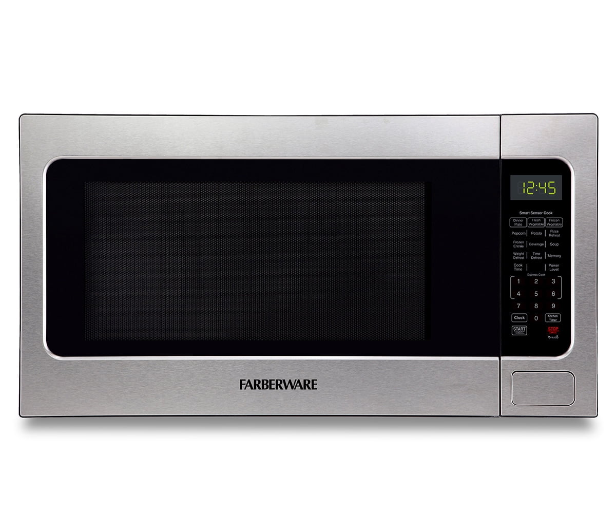 Farberware FMG13SS 1.3 Microwave Oven w LED Light/SENSOR 1100 Watts Stainless