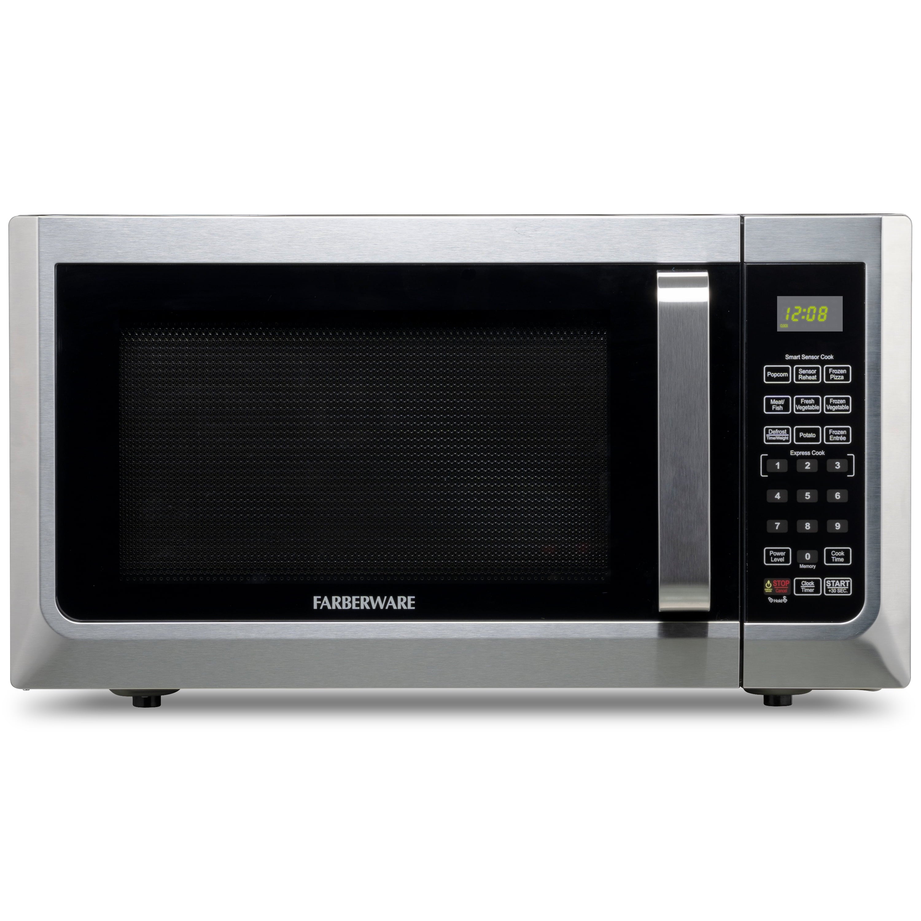 Farberware FMG13SS 1.3 Microwave Oven w LED Light/SENSOR 1100 Watts Stainless