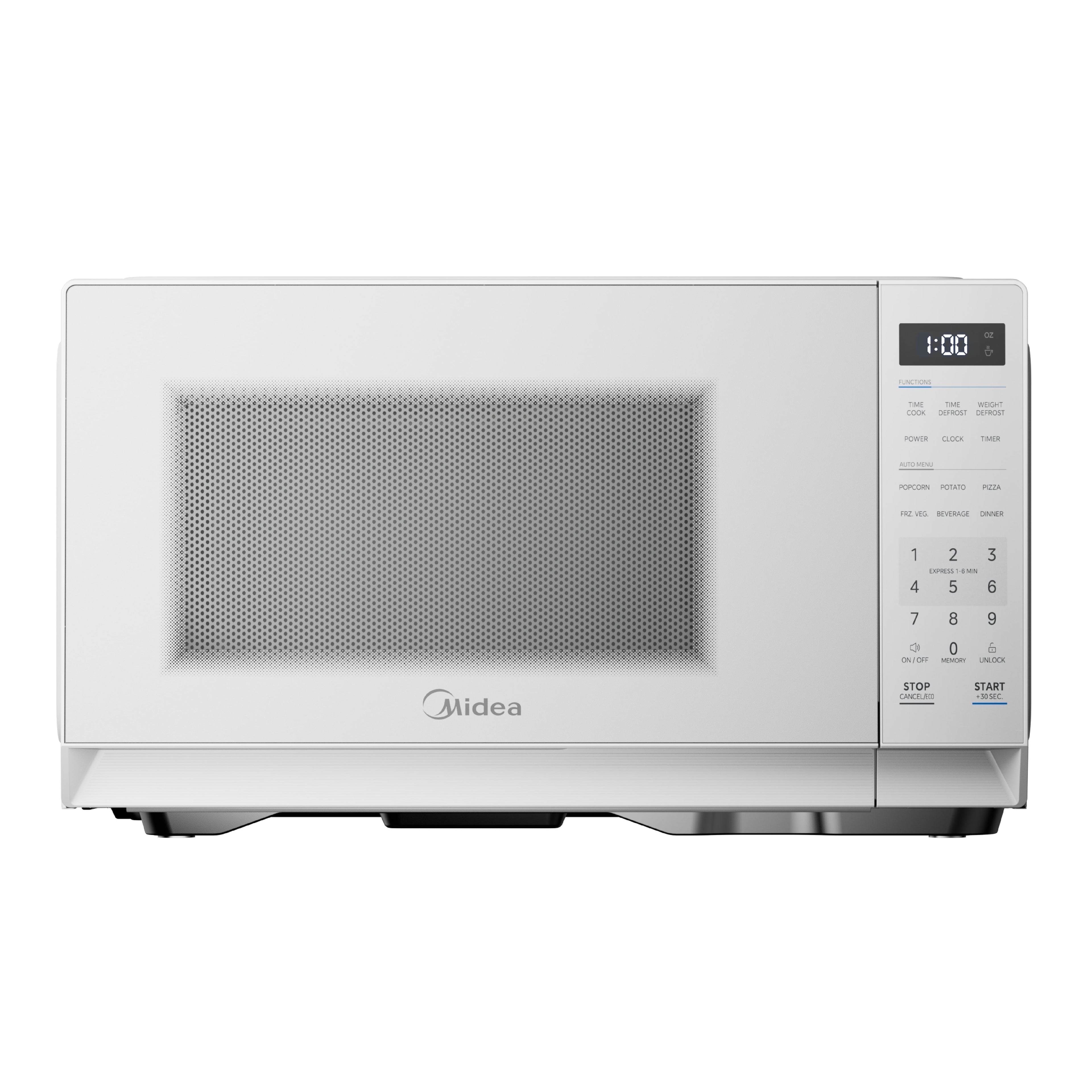 Midea Countertop Microwave Oven, 0.7 Cu Ft, 700 Watts, 11 Power Levels, Compact, White
