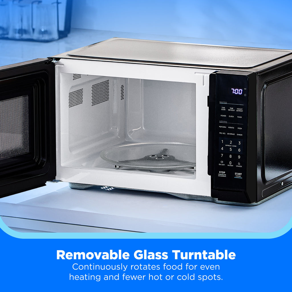 Midea Countertop Microwave Oven, 0.9 Cu Ft, 900 Watts, 11 Power Levels, Compact, Black