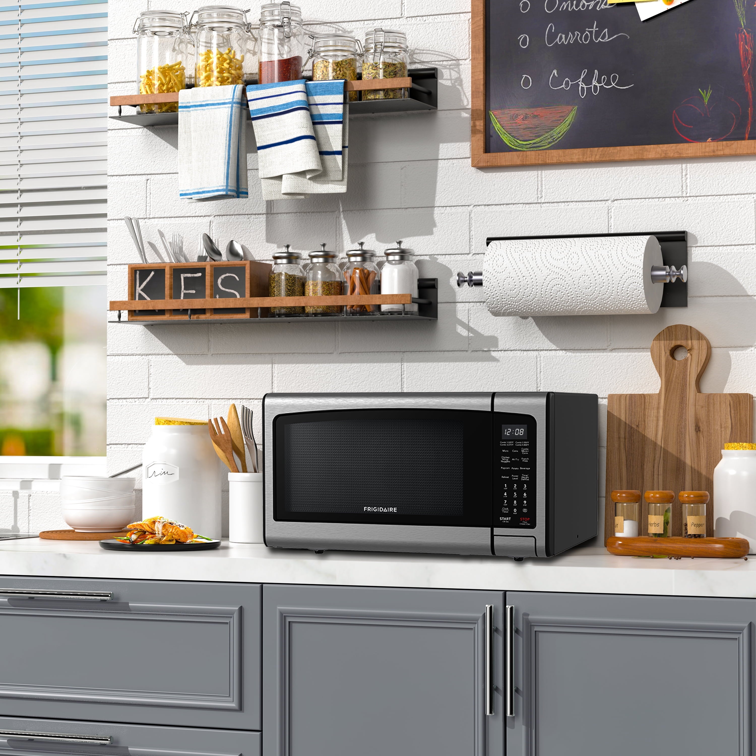 Frigidaire 3-In 1 Countertop Microwave Oven / Air Fryer / Convection, 1.1 Cu. Ft., Stainless Steel