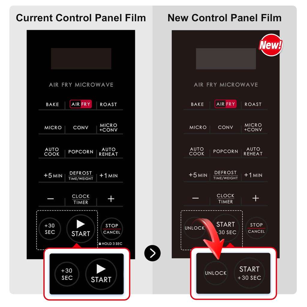 Galanz 0.9 Cu ft Air Fry Countertop Microwave, 900 Watts, Stainless Steel, New