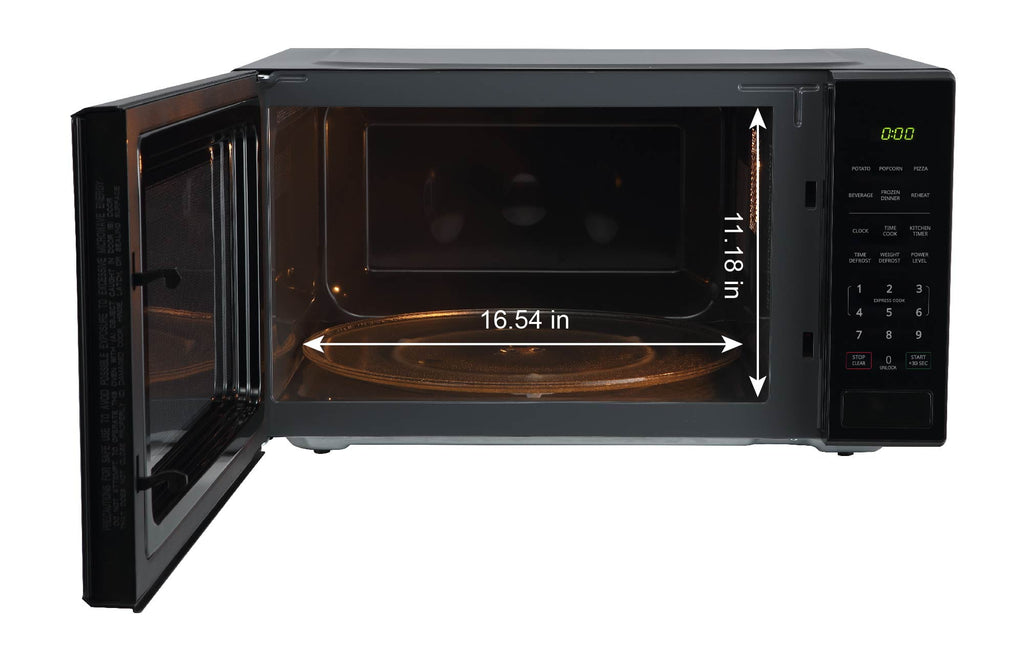 Mainstays 2.2 cu ft Countertop Microwave Oven, Black, New